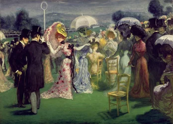 En las carreras, c.1895